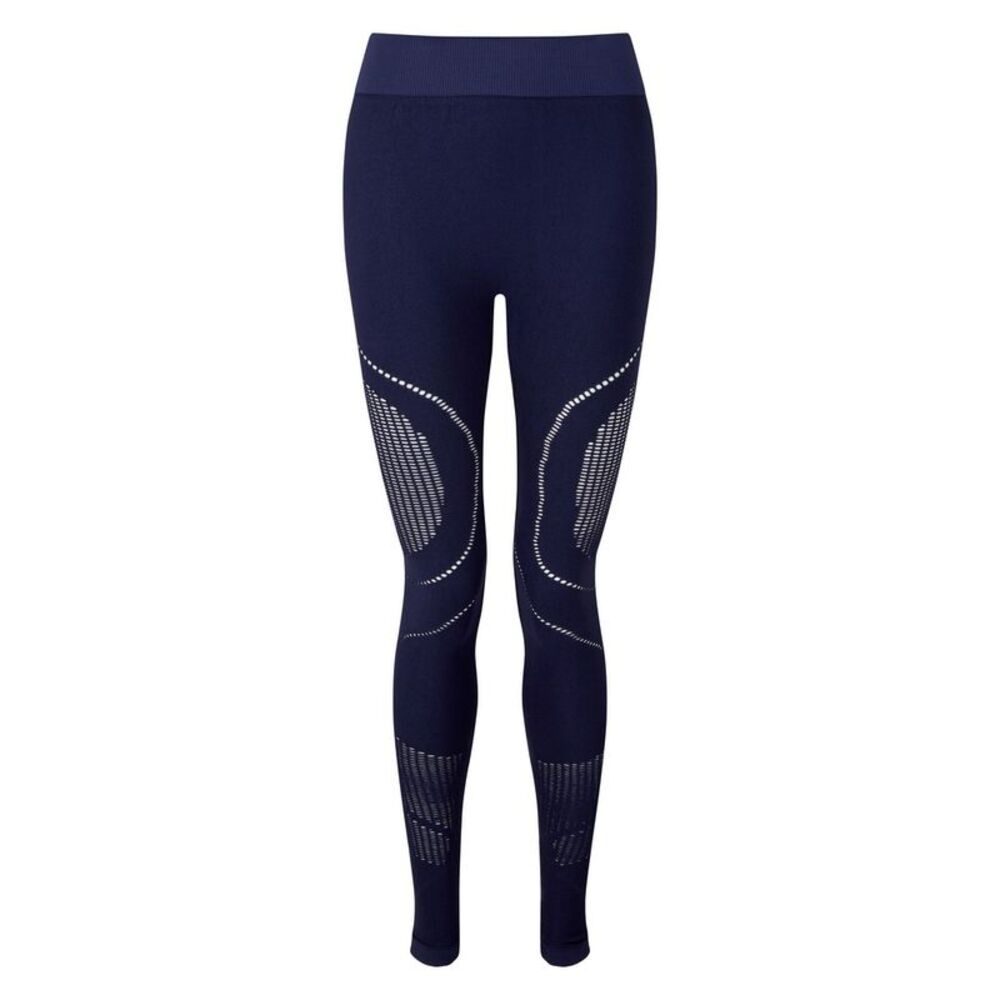 TriDri Womens/Ladies Seamless 3D Fit Multi Sport Reveal Leggings / Navy